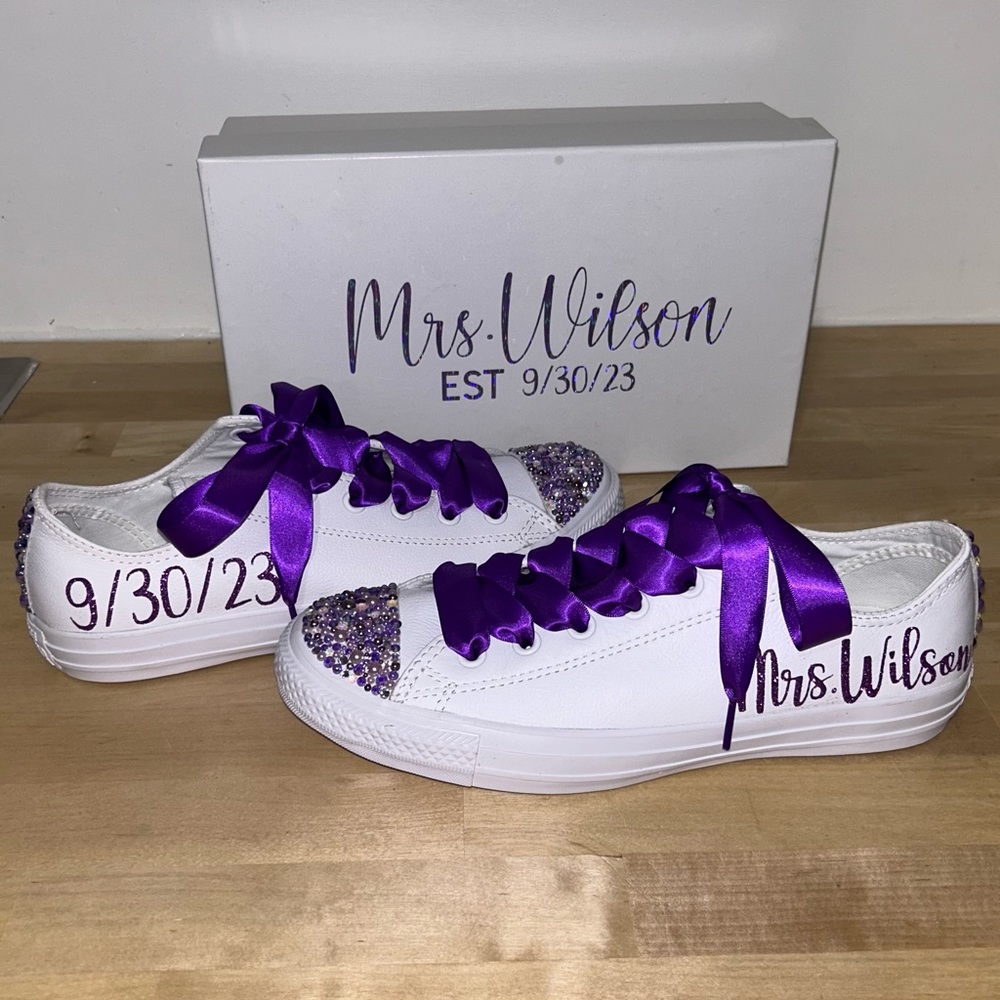 Custom Wedding day converse